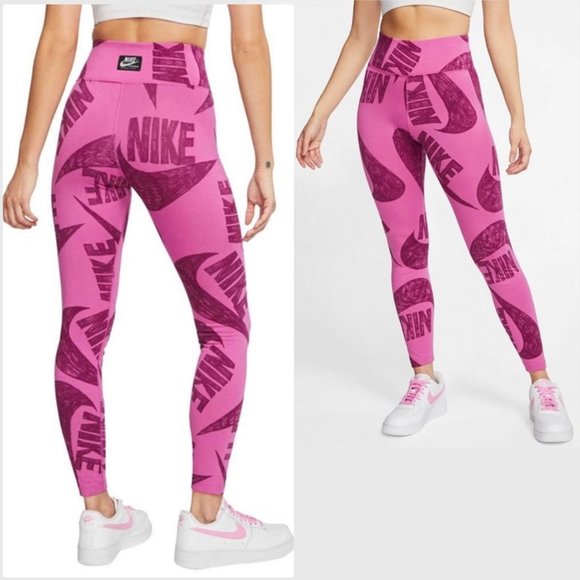 Nike Pants - NIKE PLUS ICON TIGHT FIT LEGGINGS Sharpied Logo 3X